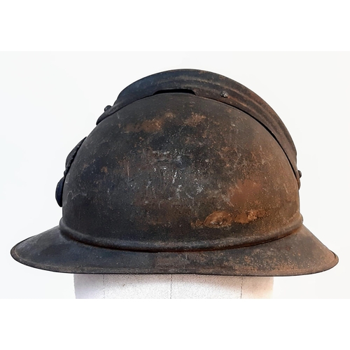 251 - WW1 French 1915 Model Infantry Casque De Adriane Helmet. Somme Barn Find. Nice un-messed about with ... 