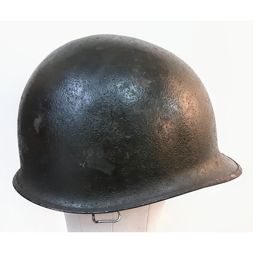 349 - WW2 US M1 Helmet Made by McCord. The shell is batched marked 1266D which means it was made Nov-Dec 1... 