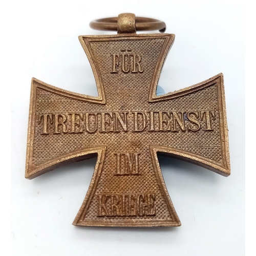 377 - WW1 Imperial German Field Service Cross Awarded to Soldiers of the line Battalion who held the
Garri... 