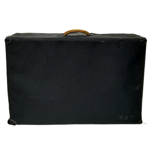 17 - A Louis Vuitton Alzer 80 Monogram Large Sturdy Suitcase/Trunk. Monogram canvas and brown leather ext... 