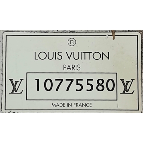 17 - A Louis Vuitton Alzer 80 Monogram Large Sturdy Suitcase/Trunk. Monogram canvas and brown leather ext... 