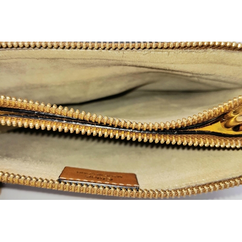 227 - A Chloe Brown and Mustard 'Jane' Shoulder Bag. Leather and suede exterior with gold-toned hardware, ... 