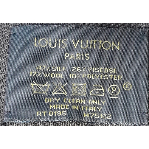 234 - A Louis Vuitton Châle Monogram Shine Silk Scarf. Comes with purchase receipt. Approximately 140cm x ... 