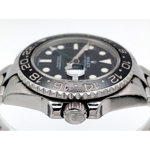 65 - A Rolex GMT - Master II Automatic Fents Watch. Model 116710LN. Stainless steel bracelet and case - 4... 