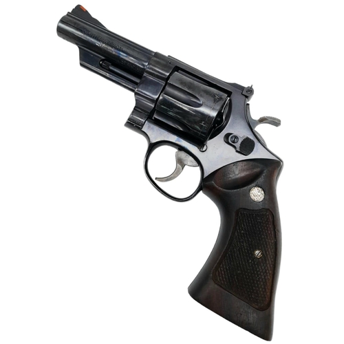 192 - A Smith and Wesson .45 Calibre Revolver. This USA made pistol has a 4 inch barrel with a nice dark g... 