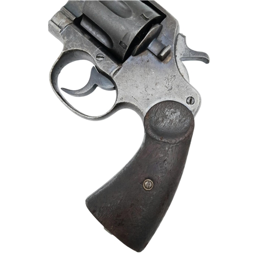 296 - A Vintage Colt Service Revolver - 455 ELEY. This USA made pistol has a 5.5 inch barrel and battle-wo... 