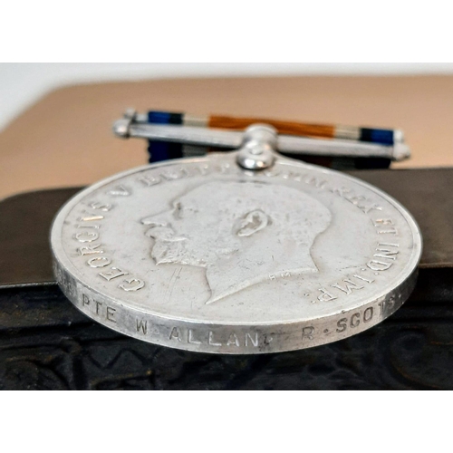 328 - WW1 British 1914-15 Medal Trio. Awarded to: 3849 Pte William Allam 3 rd Bn Royal. These come with
hi... 