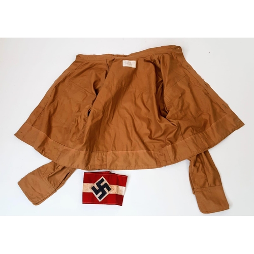 35 - 3 rd Reich Hitler Youth Jacket & Arm Band.