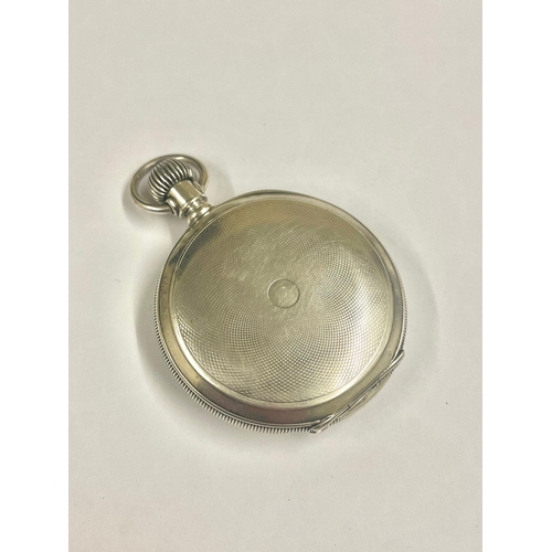 423 - Waltham pocket watch coin silver full hunter , Working