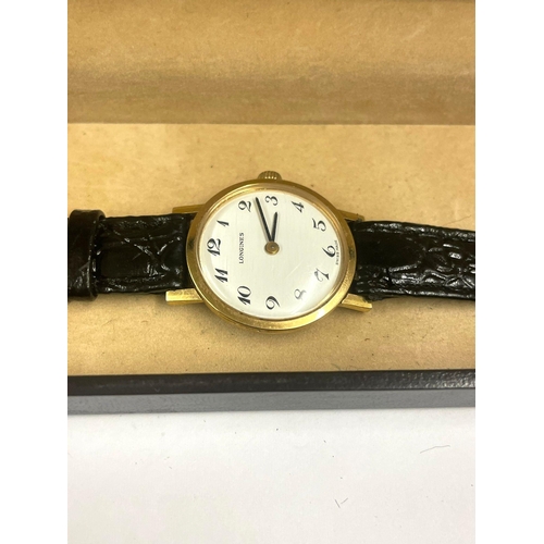 437 - Ladies Longines watch & box