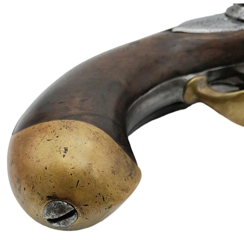 55 - French 1 st Empire Napoleonic Pistolet Modèle XIII Flintlock Cavalry Pistol Circa 1806-1814. Maker: ... 