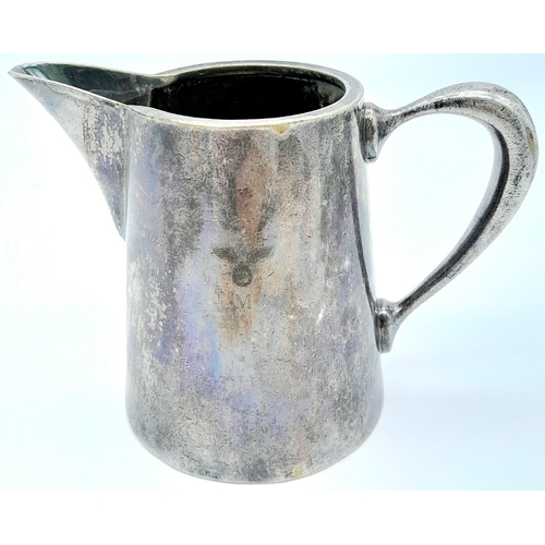 1078 - WW2 German Kriegsmarine Hotel Silver Milk Jug.