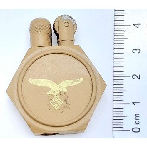 1127 - WW2 German Luftwaffe “Kanteen” Lighter. UK Mainland Sales Only.