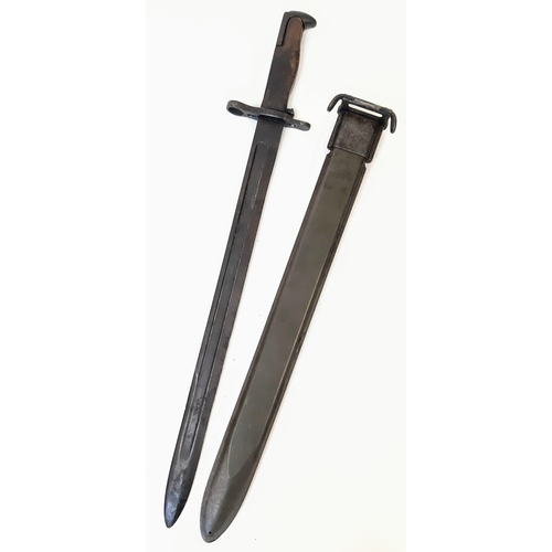 181 - WW1 American 1905 Pattern 16” Springfield Bayonet. Maker Marked: S.A for the Springfield Armoury.