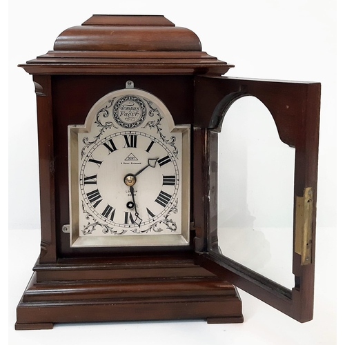 219 - AN ANTIQUE LARGE MANTLE CLOCK MADE BY 