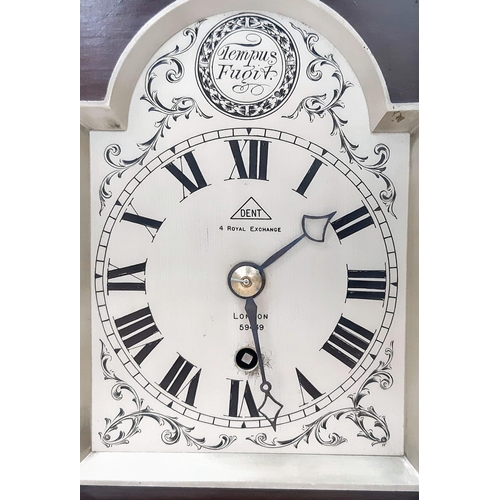 219 - AN ANTIQUE LARGE MANTLE CLOCK MADE BY 