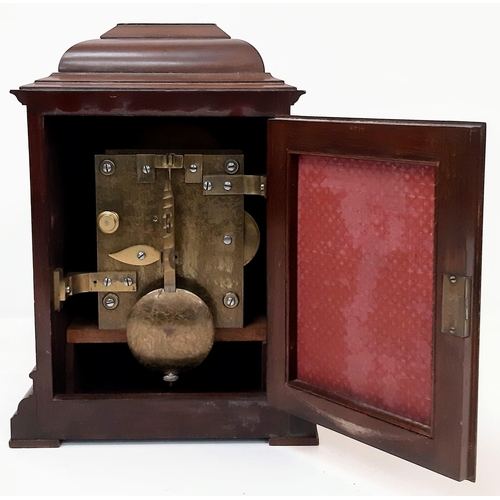 219 - AN ANTIQUE LARGE MANTLE CLOCK MADE BY 