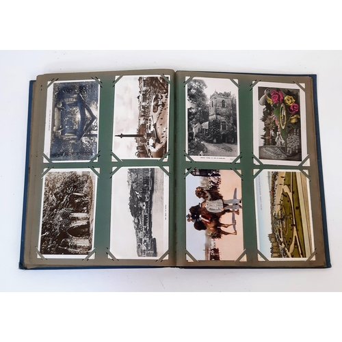 414 - An Antique Postcard Album Collection (George V Era) - Some rare treasures. Over 180 cards.