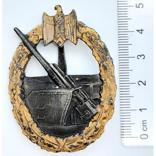 615 - WW2 German Coastal Artillery Badge.