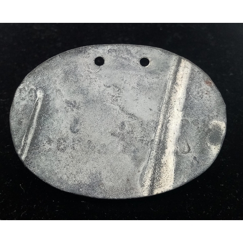 848 - WW1 Imperial German Dog Tag from a Soldier who was in an Artillery Unit.