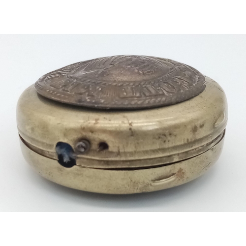 938 - WW1 Imperial German Soldiers Trench Art Pocket Watch Case, for protecting his watch in the trenches.... 