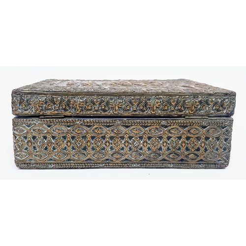 1507 - A Beautiful Large French Late 19th Century Bronze/Brass Box. Highly decorative with Neo classical de... 