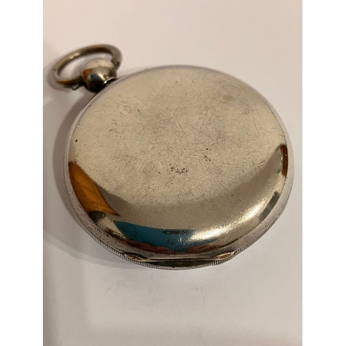 112 - Antique SILVER FULL HUNTER POCKET WATCH Having full hallmark for Edward Kirkman and company, Chester... 