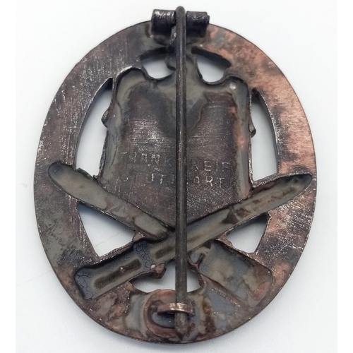 931 - WW2 German General Assault Badge. Maker Frank & Reif Stuttgart.