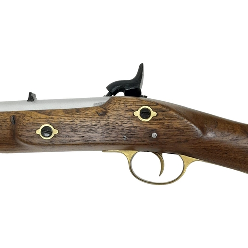 1599 - A MUZZLE LOADING BLACK POWDER RIFLE,  .75 CALIBRE
.COMES WITH A CURRENT DEACTIVATION CERTIFICATE.
NO... 