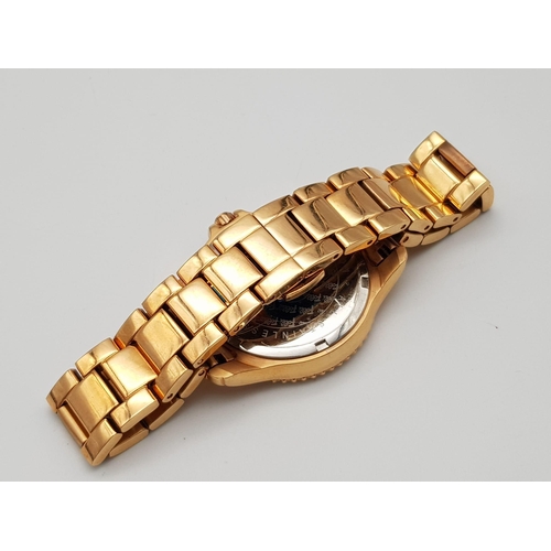 1197 - An Excellent Condition Ladies Rose Gold Tone, Stone Set Bezel Watch by Folli Follie. Full Working Or... 