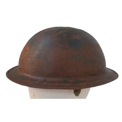 678 - WW2 British Private Purchase “Tin Bowler” Helmet for Boots the Chemist Staff.