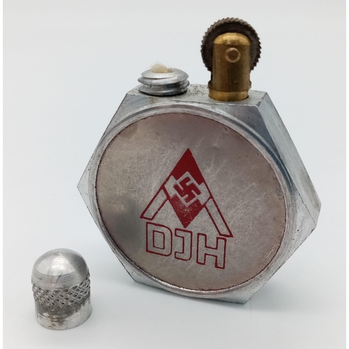 855 - 3 rd Reich Hitler Youth Lighter. These were sold in HJ Youth Hostels for the campers. The packet Rea... 