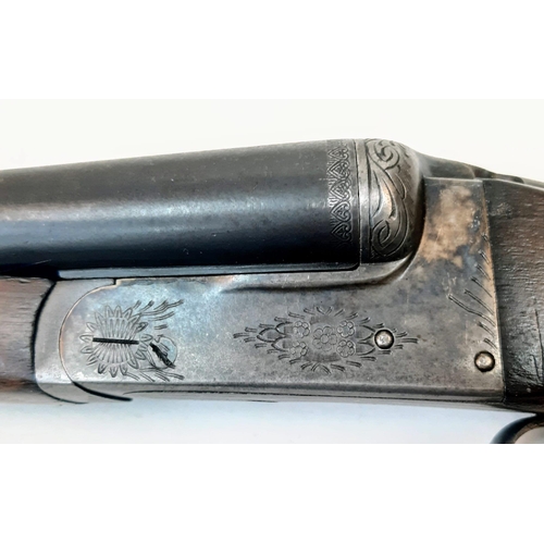 1733 - A Vintage Deactivated 12 Gauge Side by Side Sawn-Off Shotgun. This Spanish Laurona made gun has 11.5... 