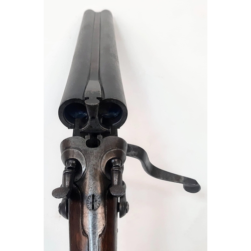 1682 - A Vintage Deactivated 20 Gauge Side by Side Sawn-Off Shotgun. This Bonehill twin hammer made gun has... 