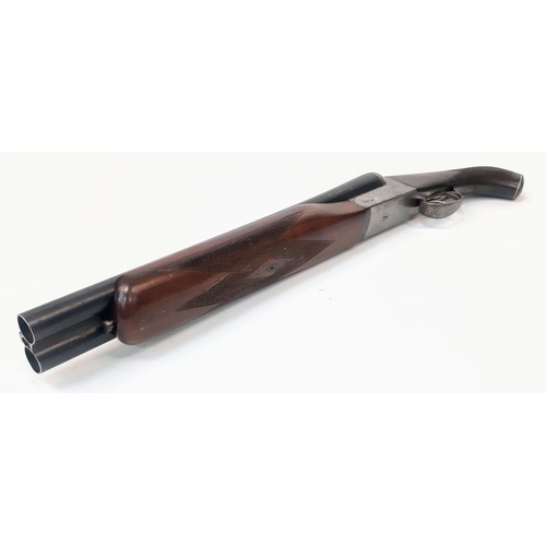 1552 - A Vintage Deactivated 12 Gauge Side by Side Sawn-Off Shotgun. This Spanish Sabre made gun has 14.5 i... 