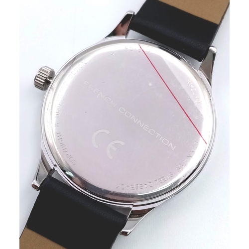 851 - An Unworn Men’s Date Quartz Watch by French Connection. 45mm Including Crown. Full Working Order wit... 