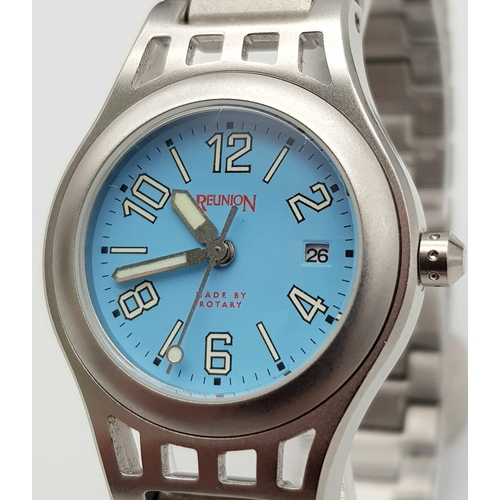 1190 - An Excellent Condition Ladies Stainless Steel Quartz Watch by Rotary, the Reunion Model. 32mm Includ... 