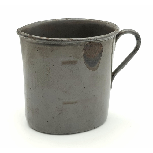 506 - A WW1 Trench Mug with the Following Inscription: German cup - Taken from German Sniper - At Corner (... 