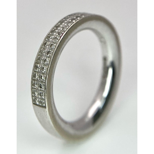 100 - A Six Ring 18K White Gold Bonanza! To include: (1) Diamond half eternity with centre diamond - Size ... 