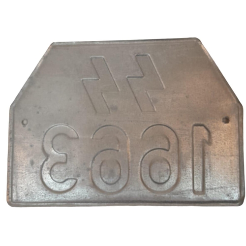 1079 - Movie Prop-Reenactors Waffen SS number Plate. Great for display.