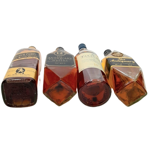 165 - Four Fantastic Bottles of Boxed Whisky. To include: 2 x Antiquarry (Delux and Finest 12 Year Old - b... 