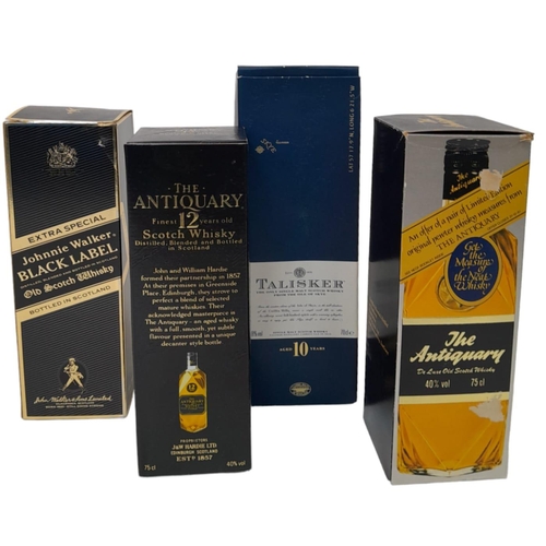 165 - Four Fantastic Bottles of Boxed Whisky. To include: 2 x Antiquarry (Delux and Finest 12 Year Old - b... 