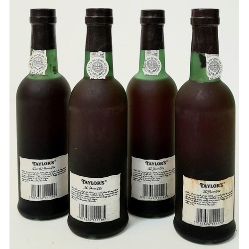 193 - Taylor's - A Century of Port. Four 37.5cl bottles of award winning port. 10,20,30 and 40 year old bo... 