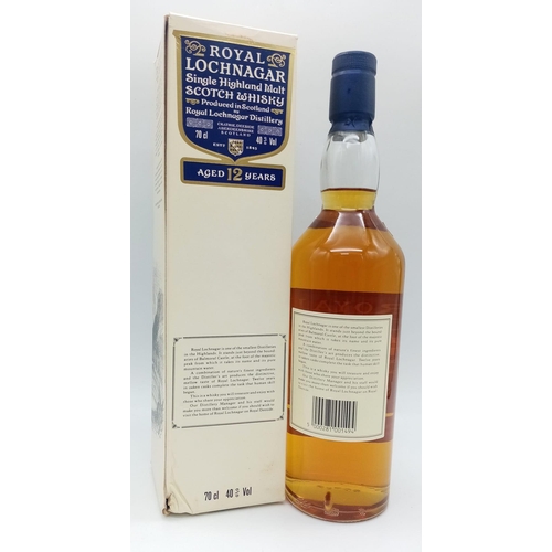 634 - A Vintage 1990’s Sealed, Full Content, Royal Lochnagar Single Highland Malt Whisky. 70cl Bottle. Box... 