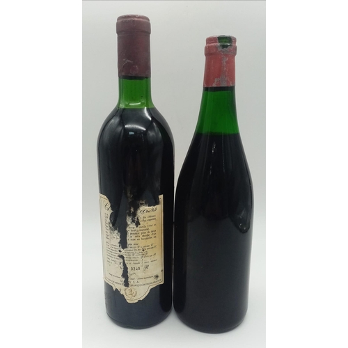 750 - Two Bottles of French Red Wine: A 1972 Nuits St. George and a 1973 Chateau Giscours (Margaux). Due t... 