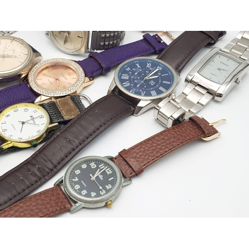 891 - SELECTION OF 10 WATCHES NEEDING ATTENTION MOSTLY FOR PARTS