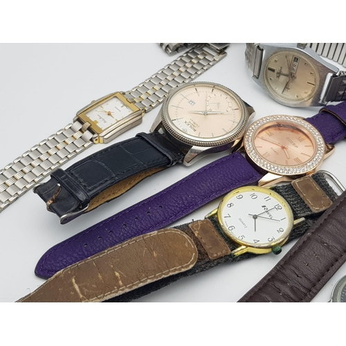 891 - SELECTION OF 10 WATCHES NEEDING ATTENTION MOSTLY FOR PARTS