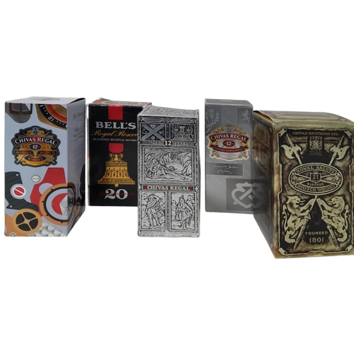 179 - Six Bottles of Whisky. Includes: Chivas x 4 - Boxed Royal Salute - 21 Years (75cl).  Boxed Regal - 1... 