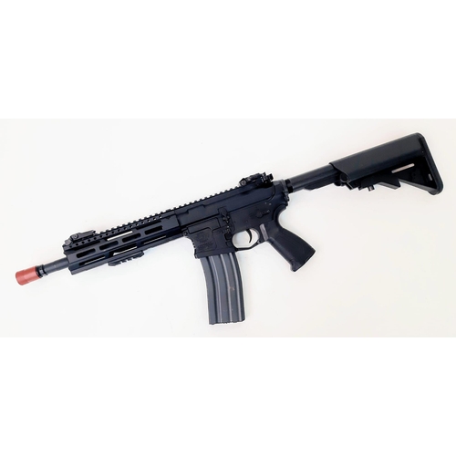 801 - A G&G Armament CM16 2.0 electric air soft gun with battery. With box and manual.