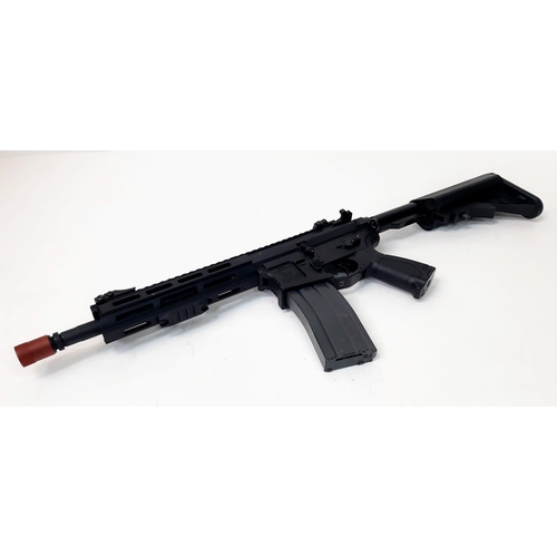 801 - A G&G Armament CM16 2.0 electric air soft gun with battery. With box and manual.